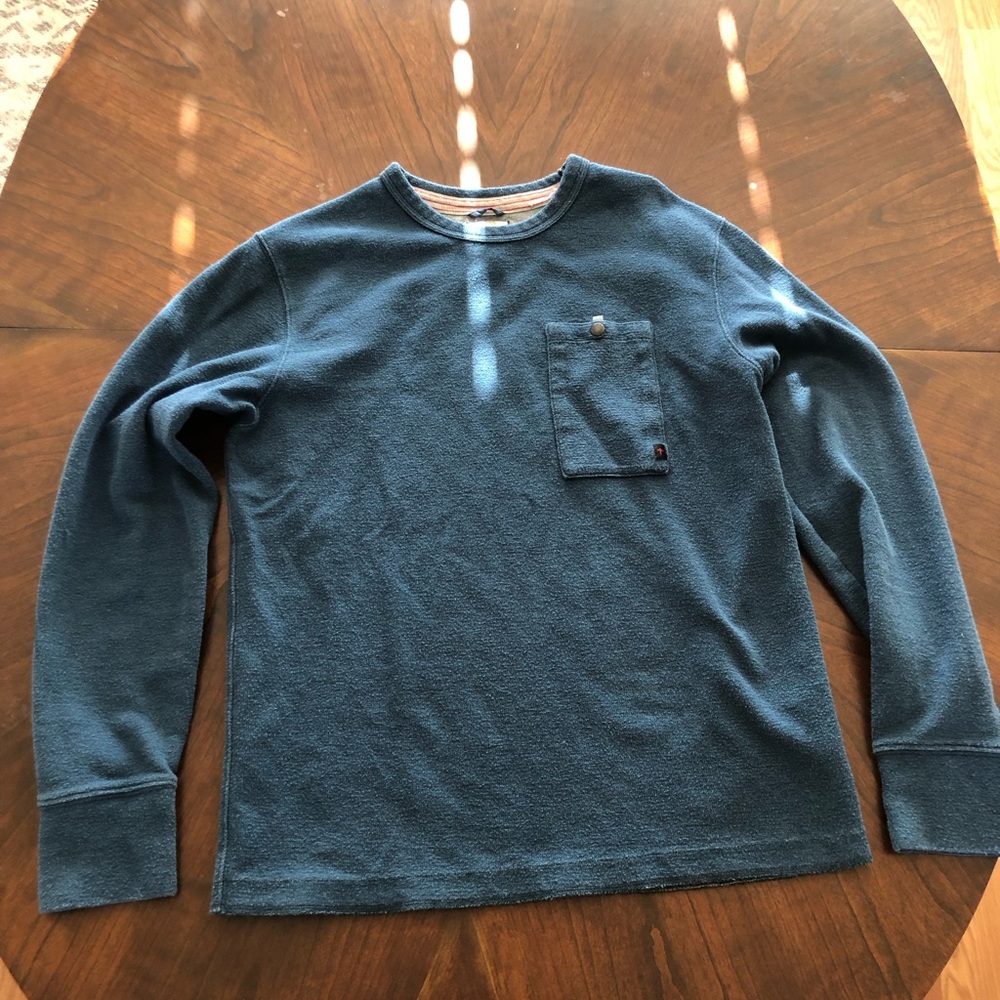 Relwen Micro Waffle Crew Neck Sweater - L